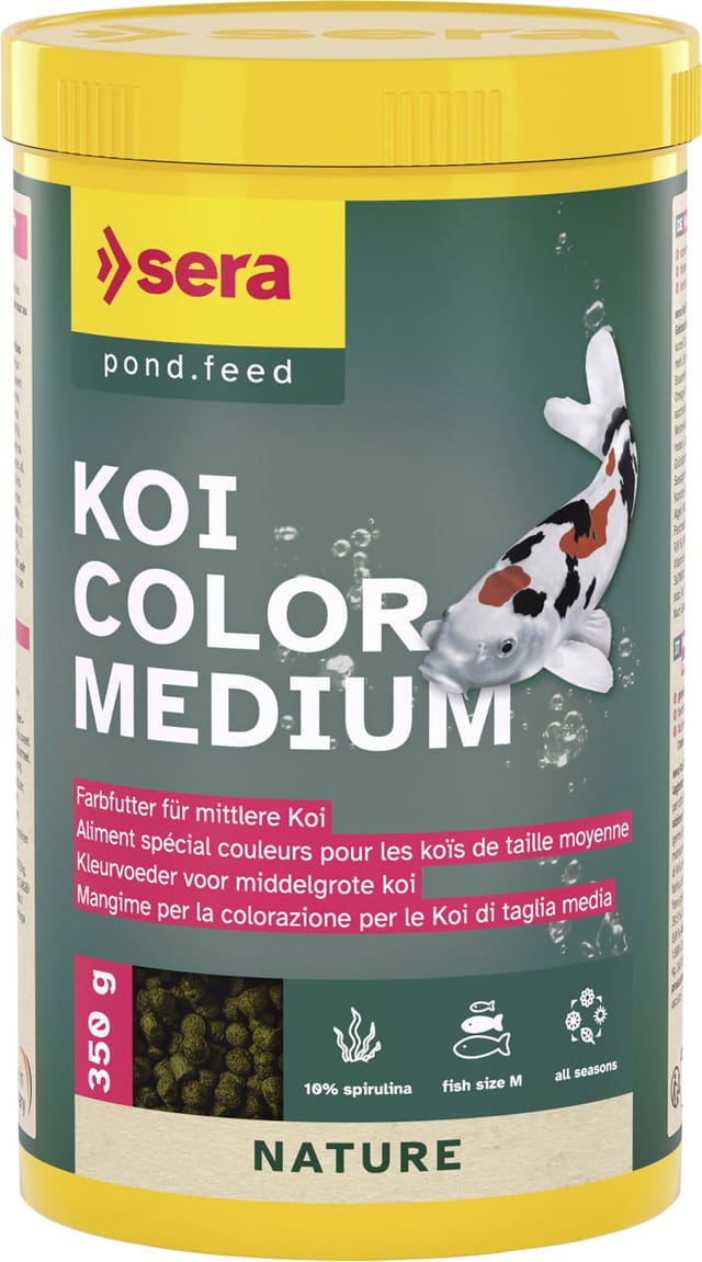 Sera Koifutter Color Medium für mittelgroße Koi 1 L Teichfutter