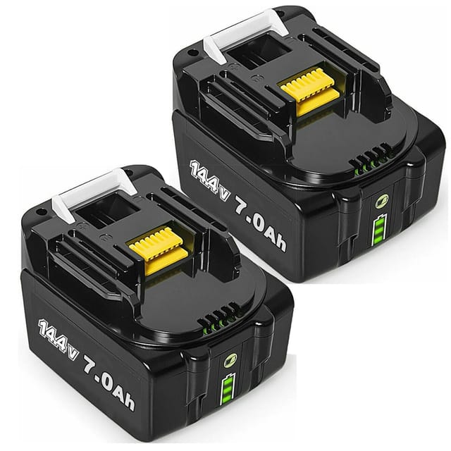 Pdstation - 2Stück 14.4V 7.0Ah Ersatz Akku für Makita 14.4V BL1430 BL1415 BL1440 BL1415N BL1430B BL1460 BL1460B mit led Indikator