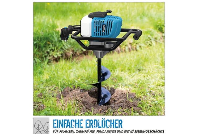Güde - Benzin Erdlochbohrer Erdbohrer Pfahlbohrer Erdbohrgerät ge 1450.1 +3 Bohrer