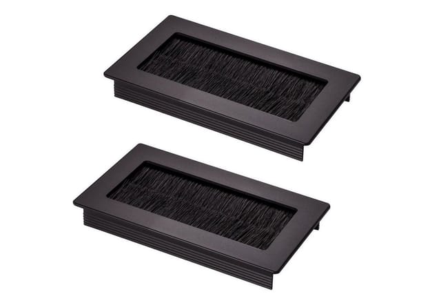 So-tech - 2 x sotech Kabeldurchlass tondo schwarz eloxiert Länge 100 mm