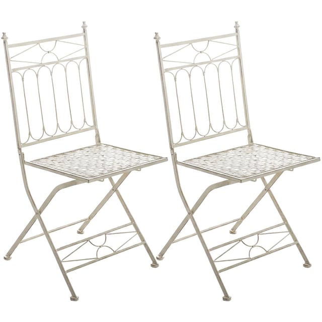 2er Set Klappstuhl Asina antik-creme