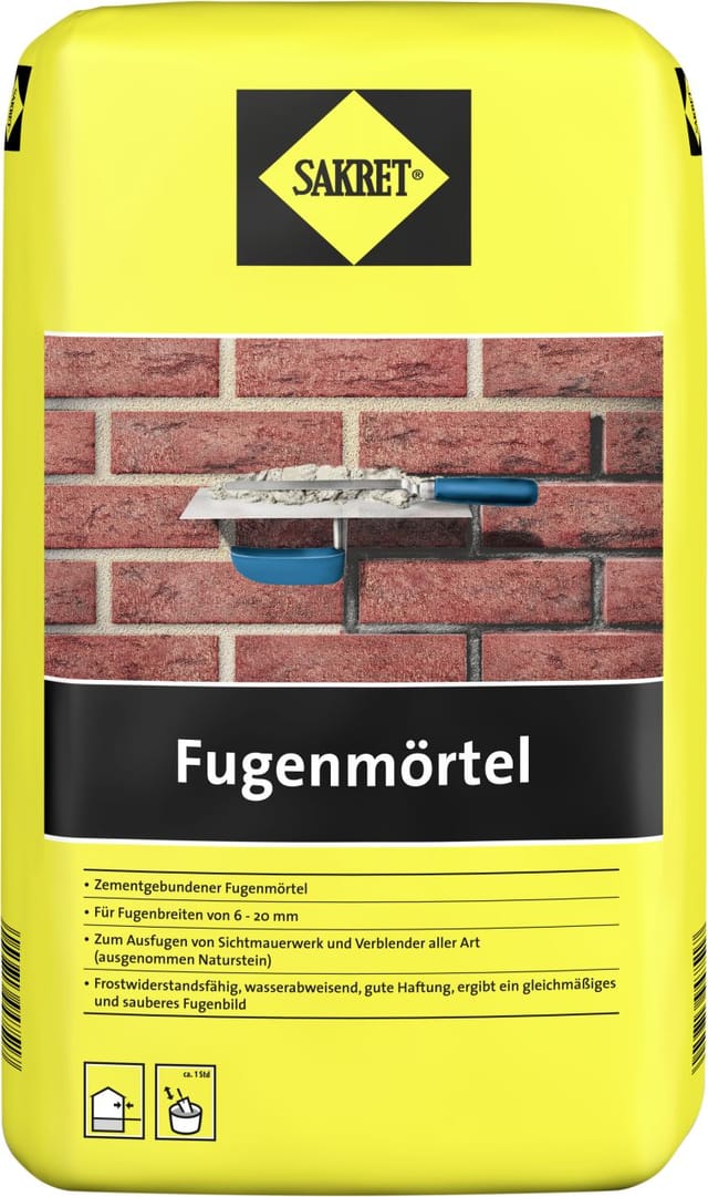 SAKRET Fugenmörtel 6 - 20 mm grau 25 kg Fugenmörtel