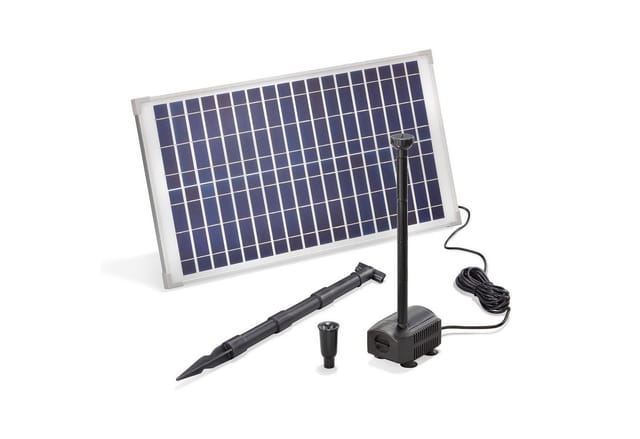 Esotec - Solar Teichpumpe mit Filter für außen set Sprinklerpumpe 875l/h 101913