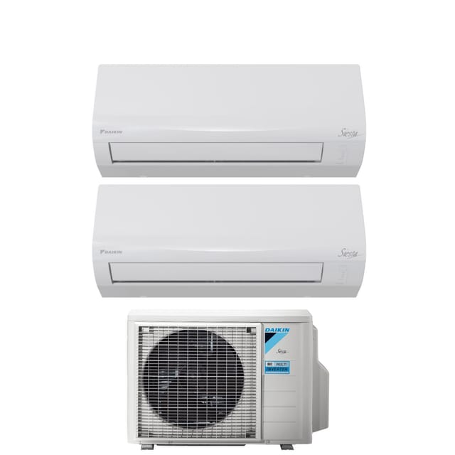 Daikin - Dual Split Inverter Klimagerät siesta Serie 9+12 mit 2AMXF50A R-32 Wi-Fi Optional 9000+12000