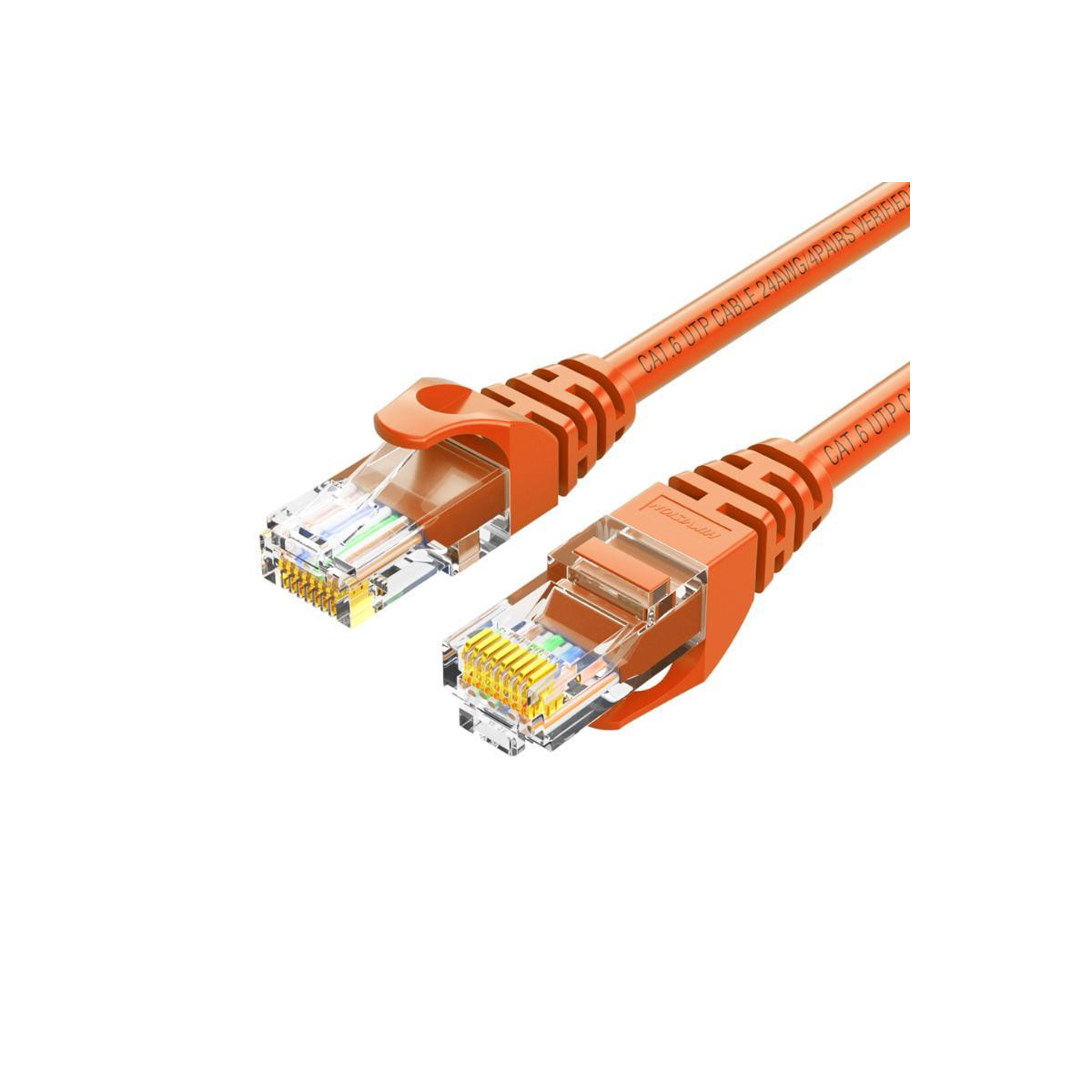 Hikvision Netzwerkkabel Patch Cord Cat.6 U/utp Ds-1np6uec0 24awg Cu 1m Orange