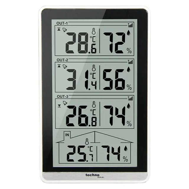 Technoline - Techno Line Temperaturstation ws 7060 Funk-Thermo-/Hygrometer