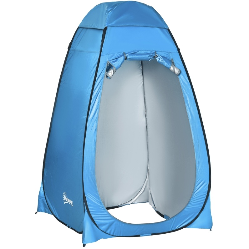Pop-up Dusch- Und Umkleidezelt, Tragbar, Polyester, Blau, 120 X 120 X 190 Cm, Modenuit
