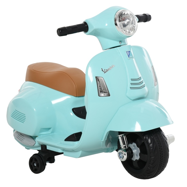 Elektrischer Kinderroller Vespa Aus Metall Blaugrün 18–36 Monate