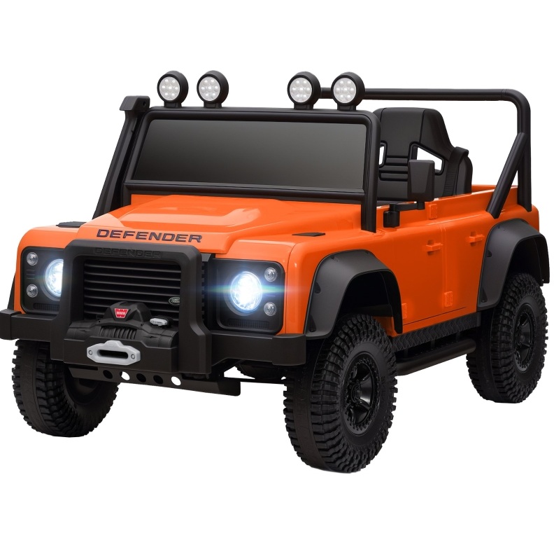 Elektrisches Kinderauto Land Rover Defender 110 Svx 12v Orange