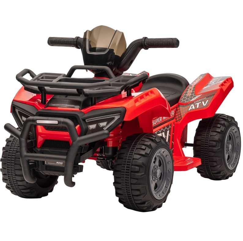 Elektrisches Kinder-quad 6v Mit Vorwärtsfunktion Und Musik, Rot