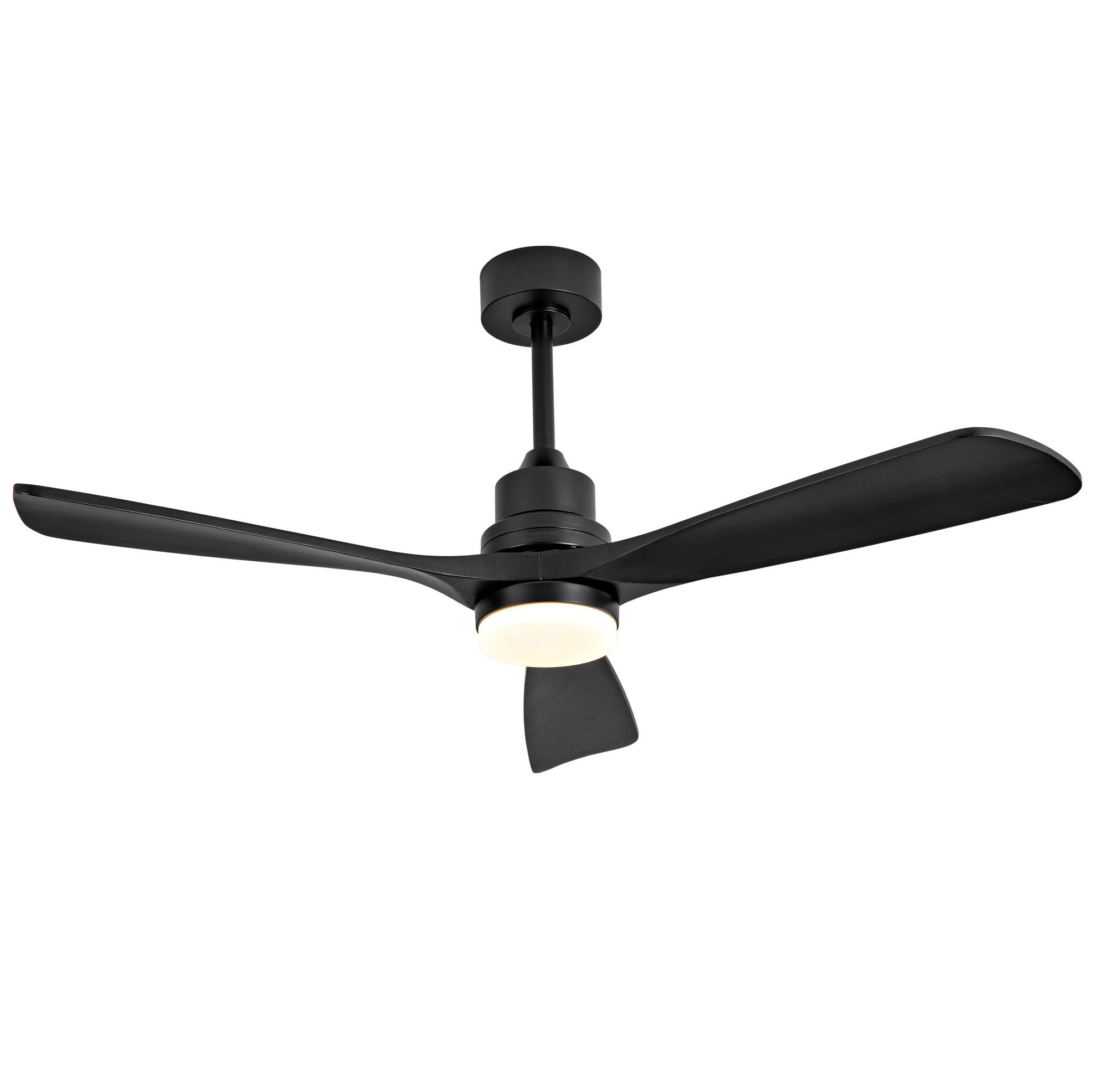 52-zoll-deckenventilator Schwarz Mit Led-licht, Fernbedienung, 6 Stufen, Reversibel