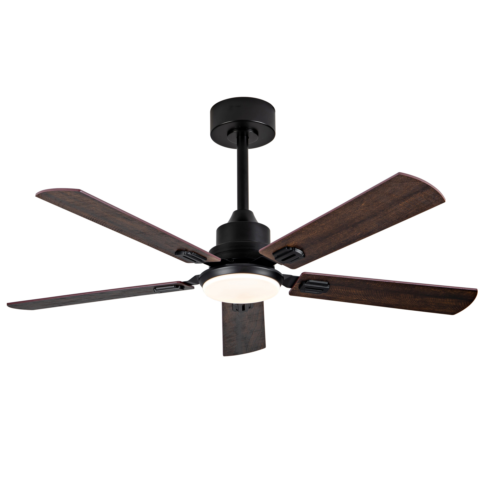 52-zoll-deckenventilator Schwarz Mit Licht Und Fernbedienung Modenuit