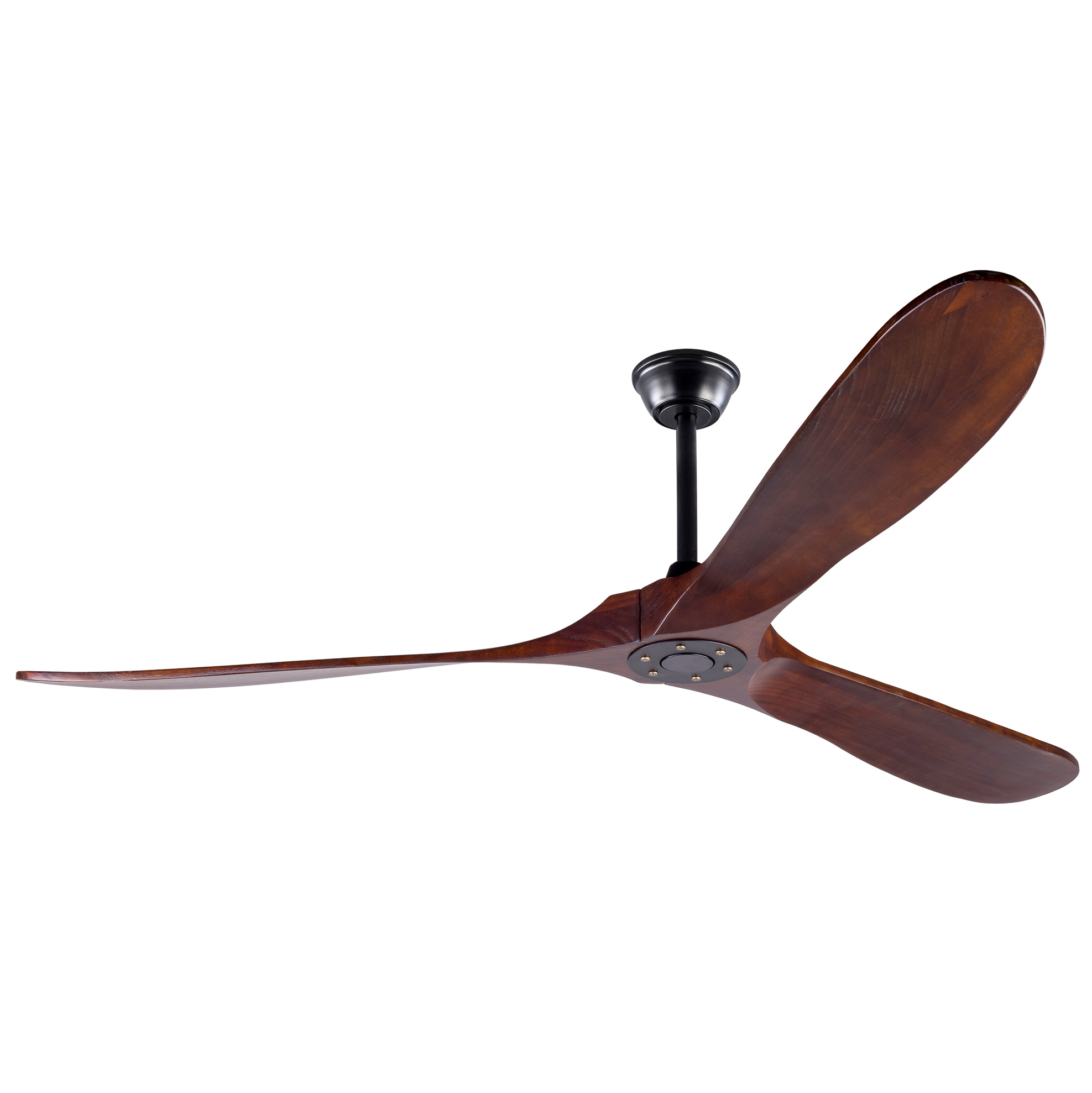 70'' Deckenventilator Ohne Licht Aus Nussbaumholz, Geräuscharmer Dc-motor