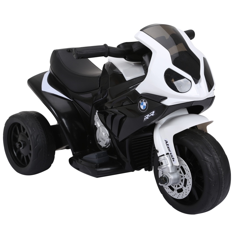 Elektrisches Kindermotorrad Bmw S1000rr Schwarz 6 V Mit Musik Und Scheinwerfern