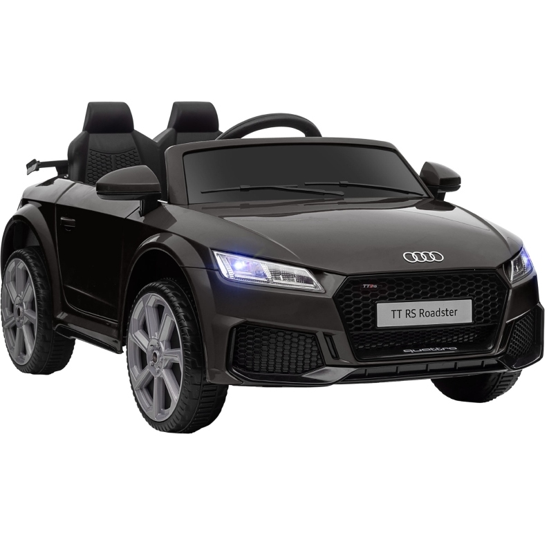 Elektrisches Kinderauto Audi Schwarz Mit 2,4g-fernbedienung, Musik, Hupe, Led Und Usb