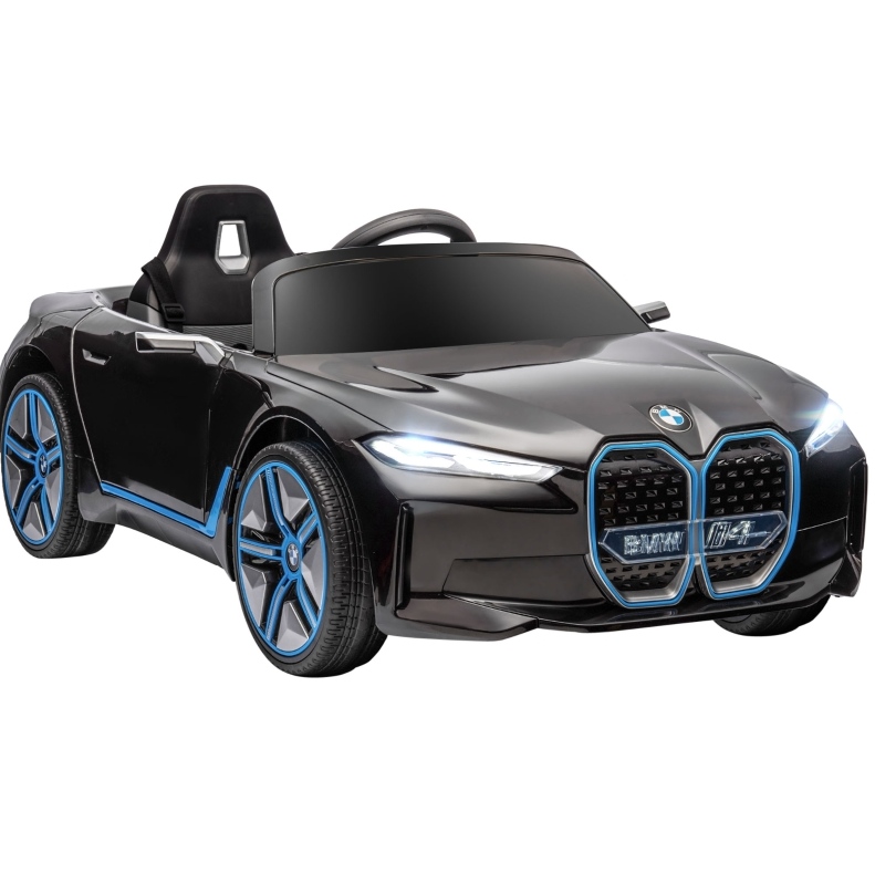 Schwarzes Elektroauto Für Kinder Mit Akku, Fernbedienung Und Mediaplayer