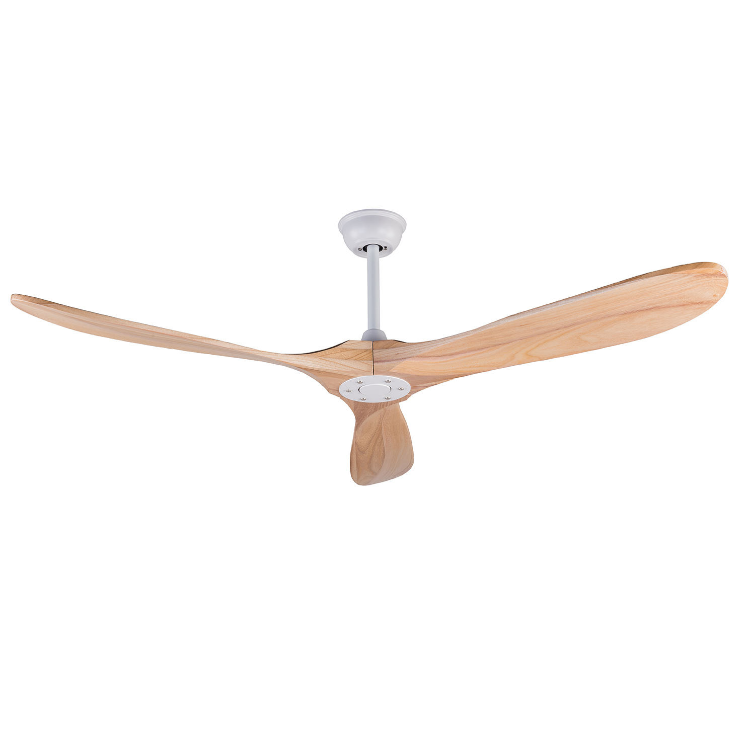 60-zoll-deckenventilator Ohne Licht In Naturholzoptik, Leiser Dc-motor