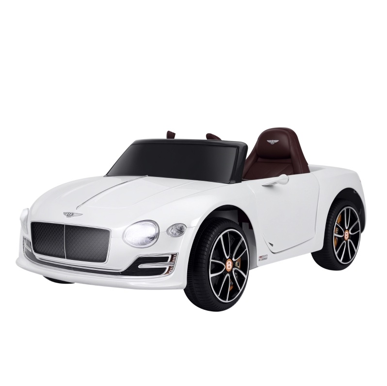 Elektrisches Kinderauto Bentley Gt Weiß Mit Fernbedienung, 2 Motoren 390