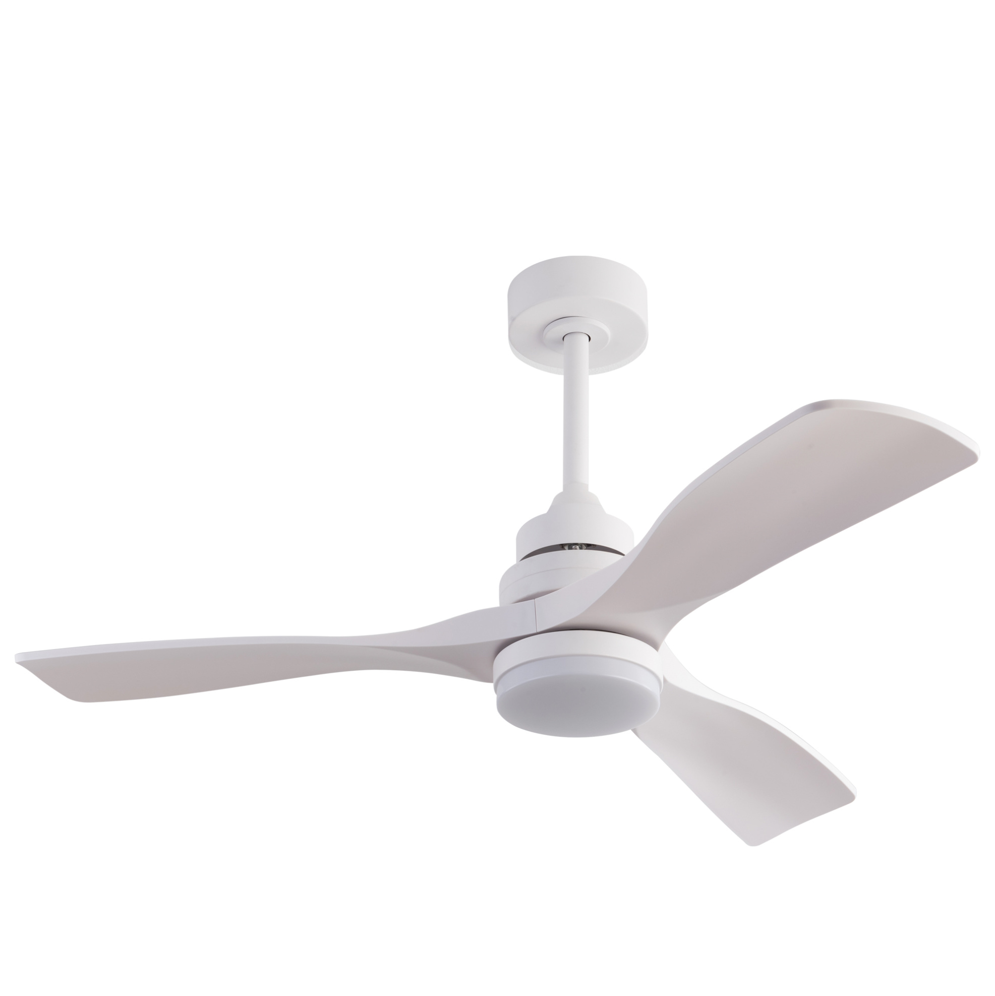 Deckenventilator 42 Zoll Mit Led-licht Und Fernbedienung, Weiß, 3 Flügel