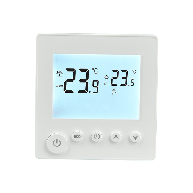 Fußbodenheizungsthermostat Mit Lcd-display Und Anschlussmöglichkeit – Fußbodenheizungssysteme In Wohnhäusern – 16 A (inkl. 3-meter-sensor)