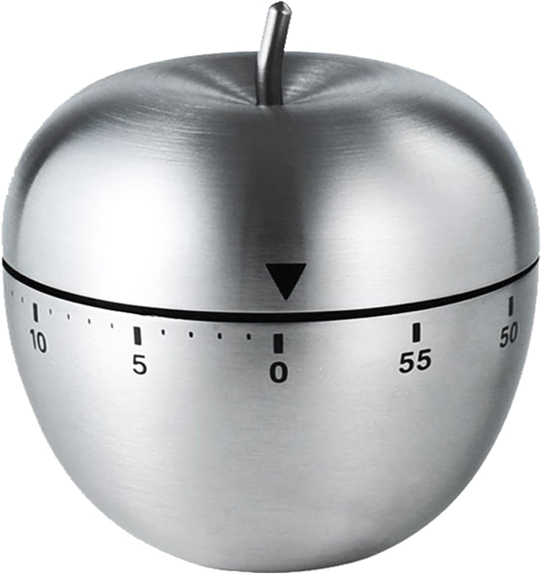 60-minuten-apfeltimer – Küchentimer – Manueller Timer (0–60 Minuten) – Timer Für Klassenzimmer – Visueller Timer – Für Kinder – Mechanischer Obsttimer – 60-minuten-timer