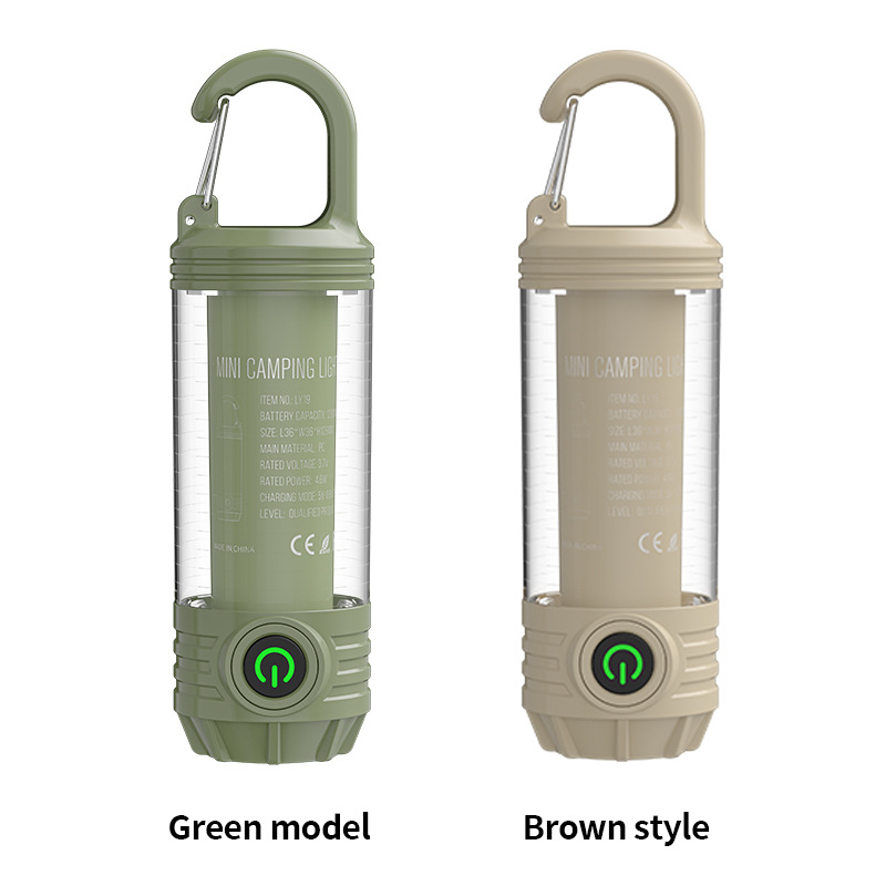 Multifunktionale Campinglampe Für Den Außenbereich – Tragbare Hochleistungs-taschenlampe – Wiederaufladbare Retro-camping-stimmungsleuchte – Notlicht