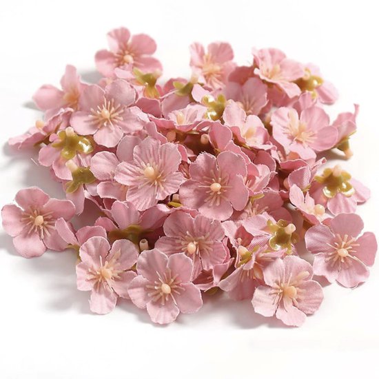 50 Künstliche Miniatur-kirschblüten Aus Seide, 2,5 Cm Durchmesser, Geeignet Für Diy-dekorationen Und Hochzeiten.