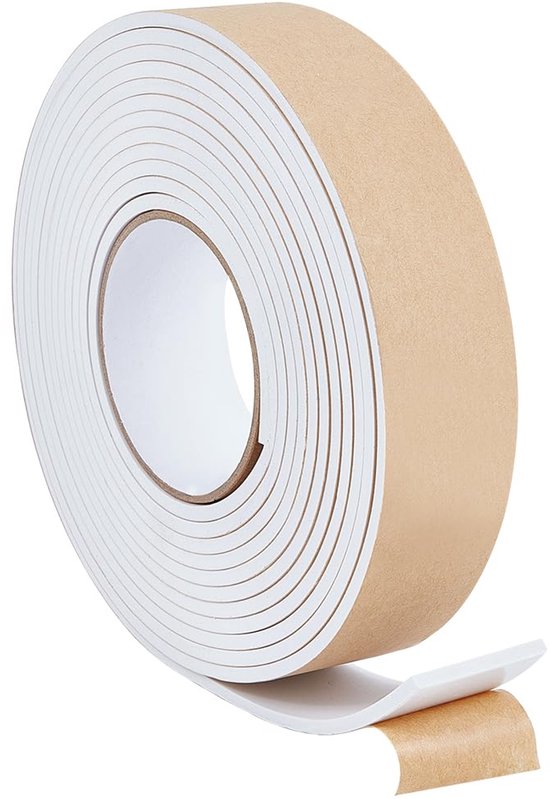 Schaumstoffstreifen 40 Mm X 4 Mm – Selbstklebendes Isolierband – 5 M Lang, Geeignet Für Tür-, Fenster-, Fahrzeug- Und Klimaanlagendichtungen – Weiß