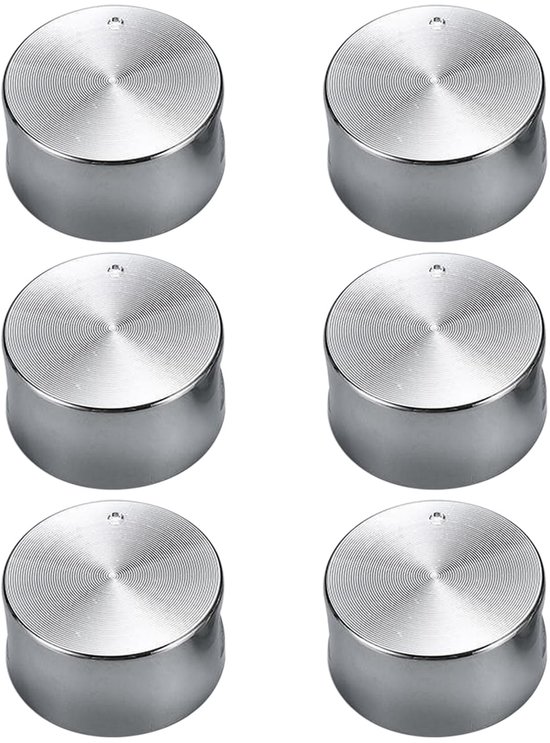 6 Ofenknöpfe – Aluminium – 3,7 Cm Durchmesser – Rutschfest