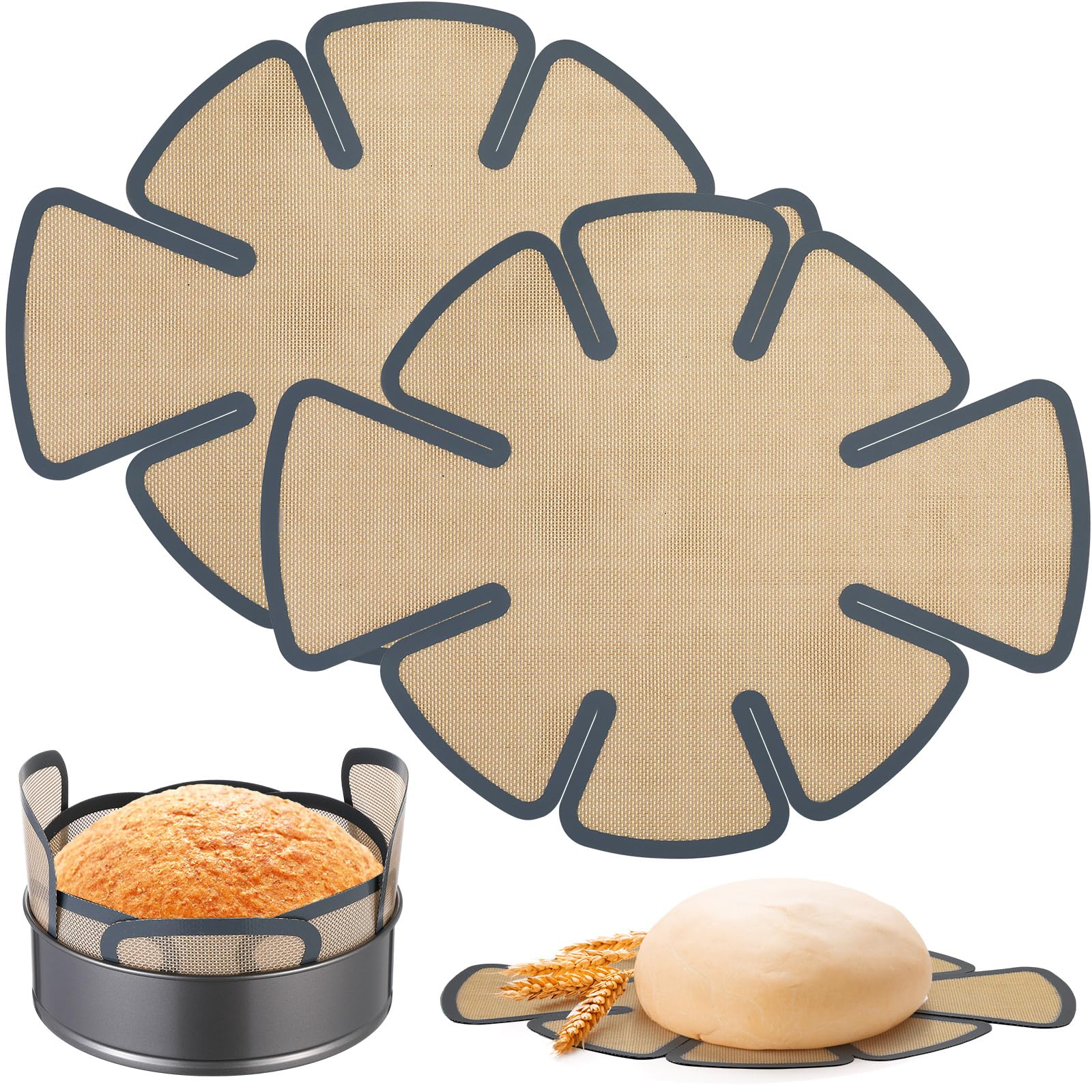 Zweiteilige, Verlängerte Silikon-backform Zum Brotbacken. Wiederverwendbare, Lebensmittelechte Backformen Mit Silikon-backmatten Und Sicheren Griffen.