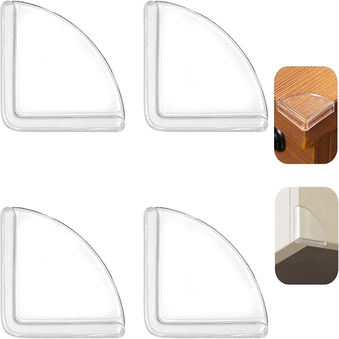 4-teiliges Set, Tischkantenschoner, Eckenschützer Zum Abdecken Scharfer Möbelkanten.