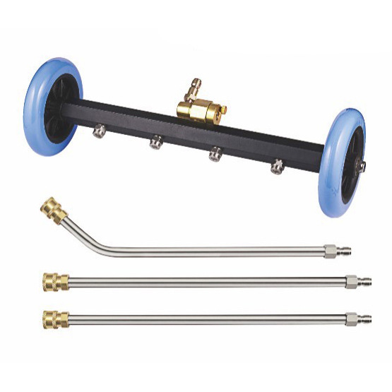 16-zoll-oberflächenreiniger, Fahrgestellreiniger, Multifunktionaler Wasserbesen, 4000 Psi - Grau (düse Nicht Abnehmbar)