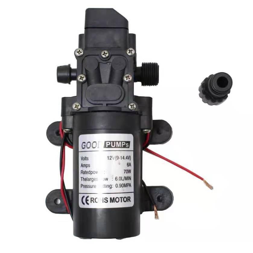 12v Dc 130psi Hochdruck-membranpumpe Mit Druckschalter Für Autowaschanlagen, Geeignet Für Wohnwagen, Wohnmobile, Boote, Rasenflächen Und Andere Anwendungen