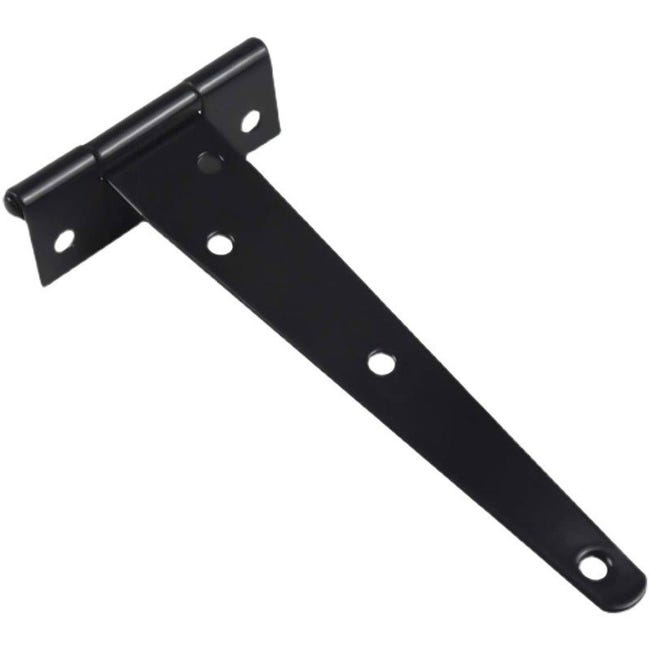 Ein Schwarzes, 8 Zoll/200 Mm Langes, Robustes T-profil Für Tore/schuppen/türen