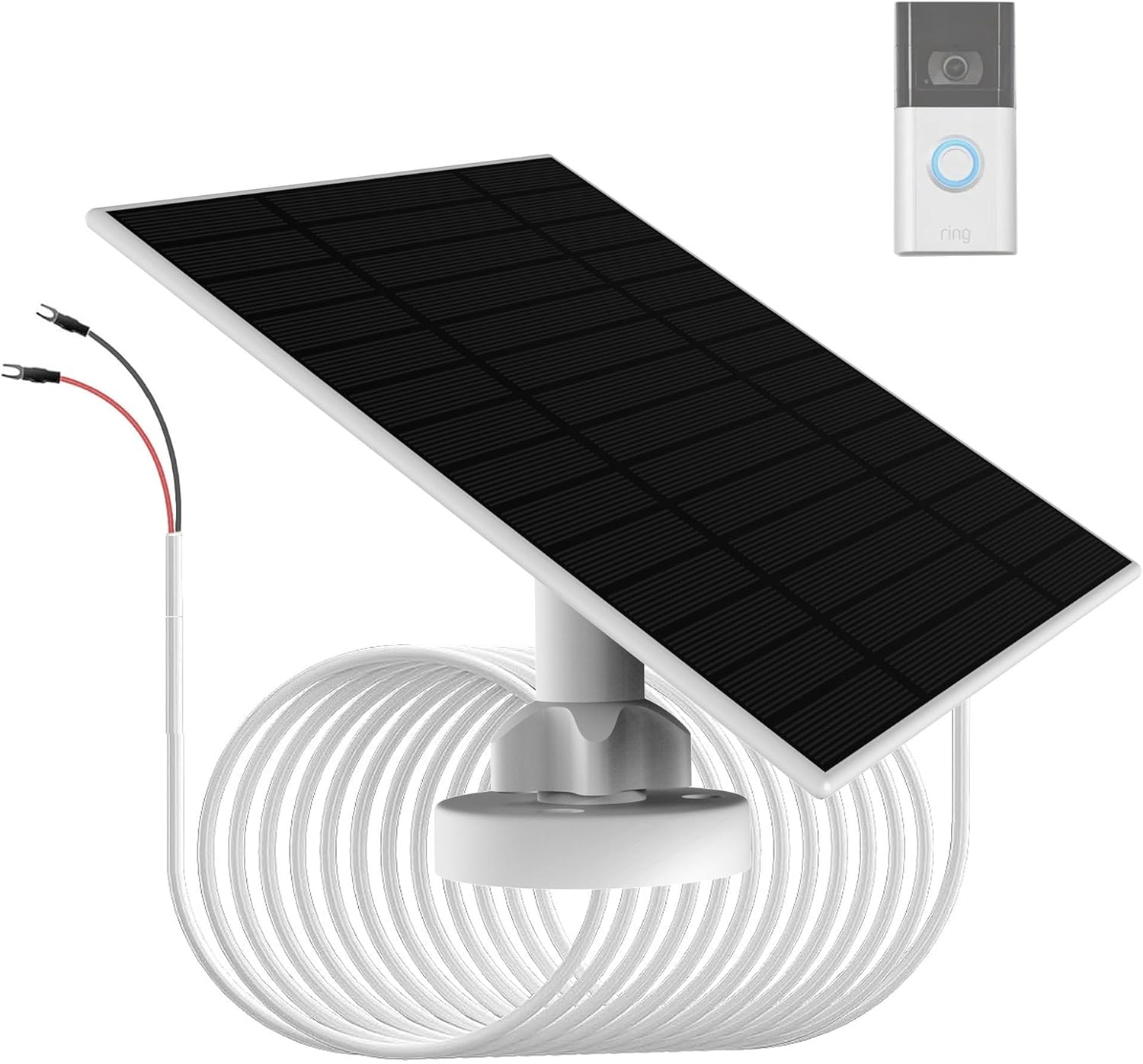 6-w-solarpanel-ladegerät Für Türklingelbatterien, Einfach Zu Installierendes Netzteil Für Video-türklingeln Und Kameras
