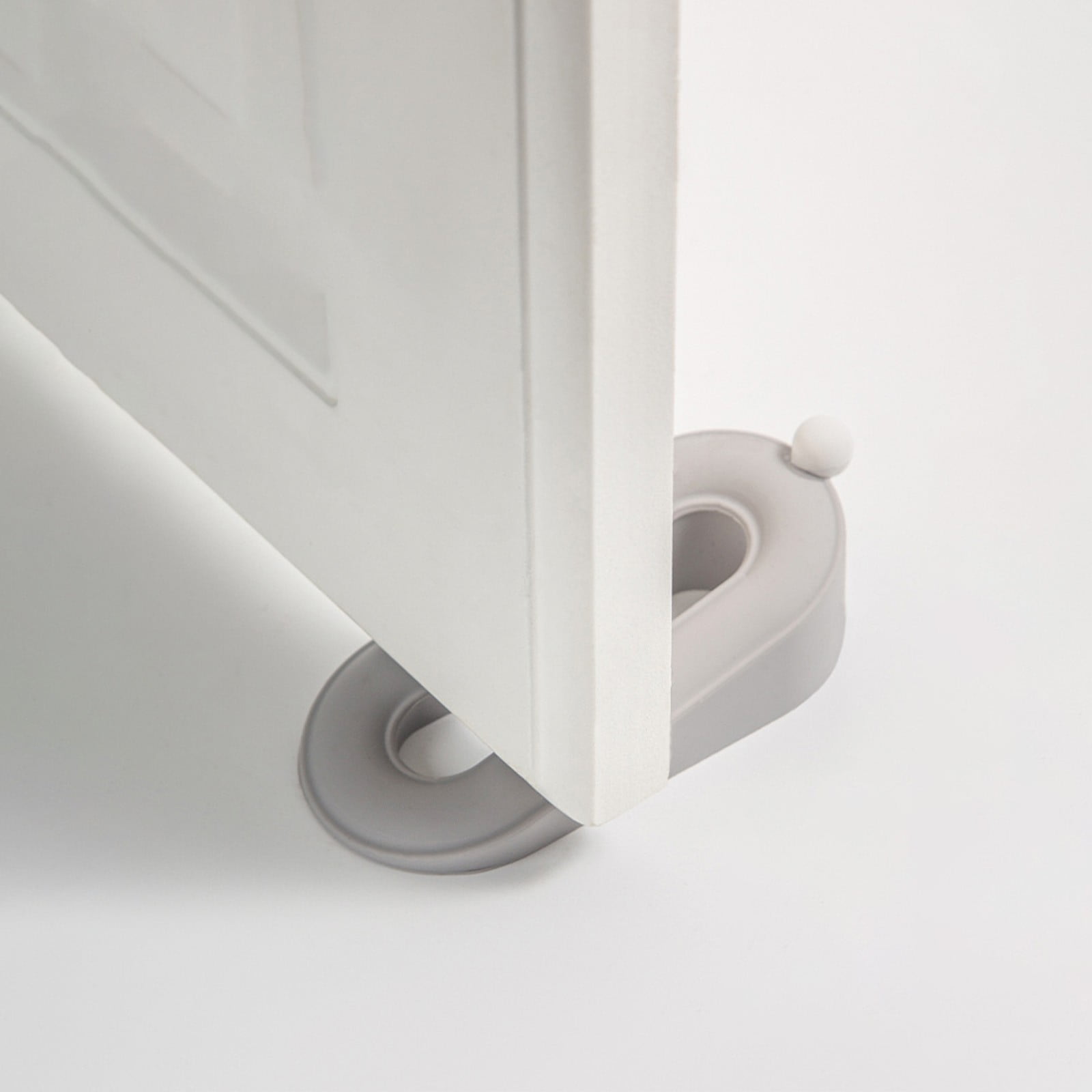 2 Windfeste Türstopper, Sicherheitstürstopper Für Den Haushalt, Stoß- Und Rutschfeste Türstopper – Grau