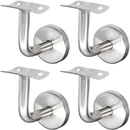 Wandhalterung Aus Edelstahl Für Treppengeländer, Wandmontage, Silber