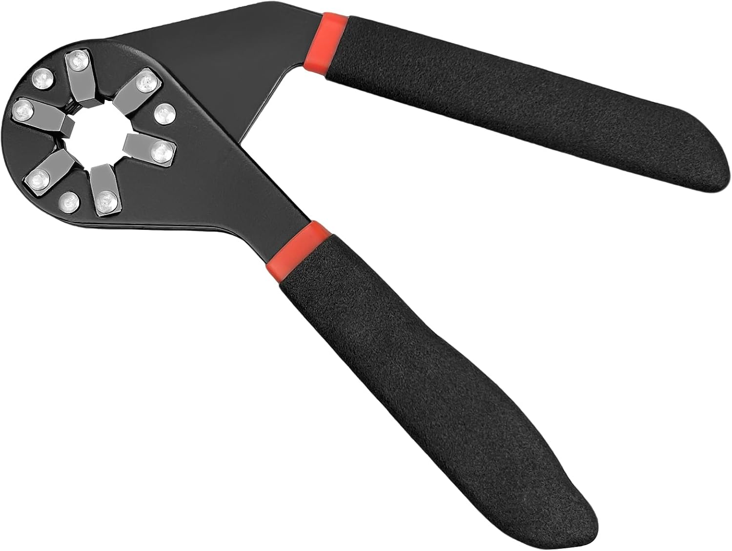 Verstellbarer Maulschlüssel Mit Breiter Öffnung Und Rohrzange, Griff Aus Hochkohlenstoffhaltigem Stahl Mit Rutschfester Oberfläche, Spannbereich 7–14 Mm, Griff Aus Tpr