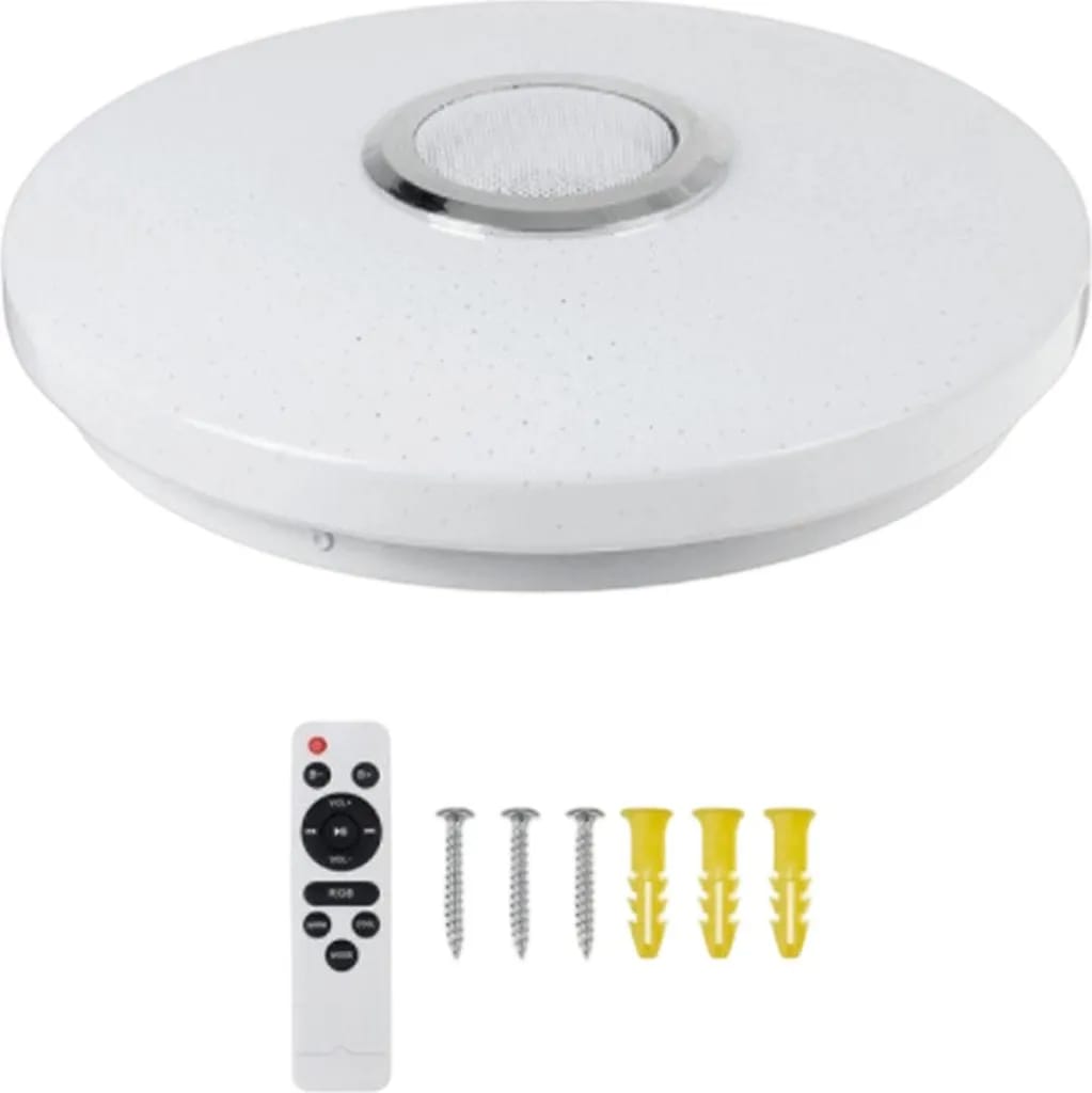 Rgb-led-deckenleuchte Mit Bluetooth-lautsprecher, 12 Zoll, Farbeinstellung (kalt/warm/weiß) Per App Und Fernbedienung