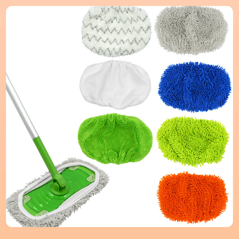 Geeignet Für 7 Wiederverwendbare Mikrofasertücher – Kompatibel Mit Dem Swiffer Sweeper Mikrofaser-reinigungstuch (kleine Chenille-reinigungstücher, Flacher Moppkopf).
