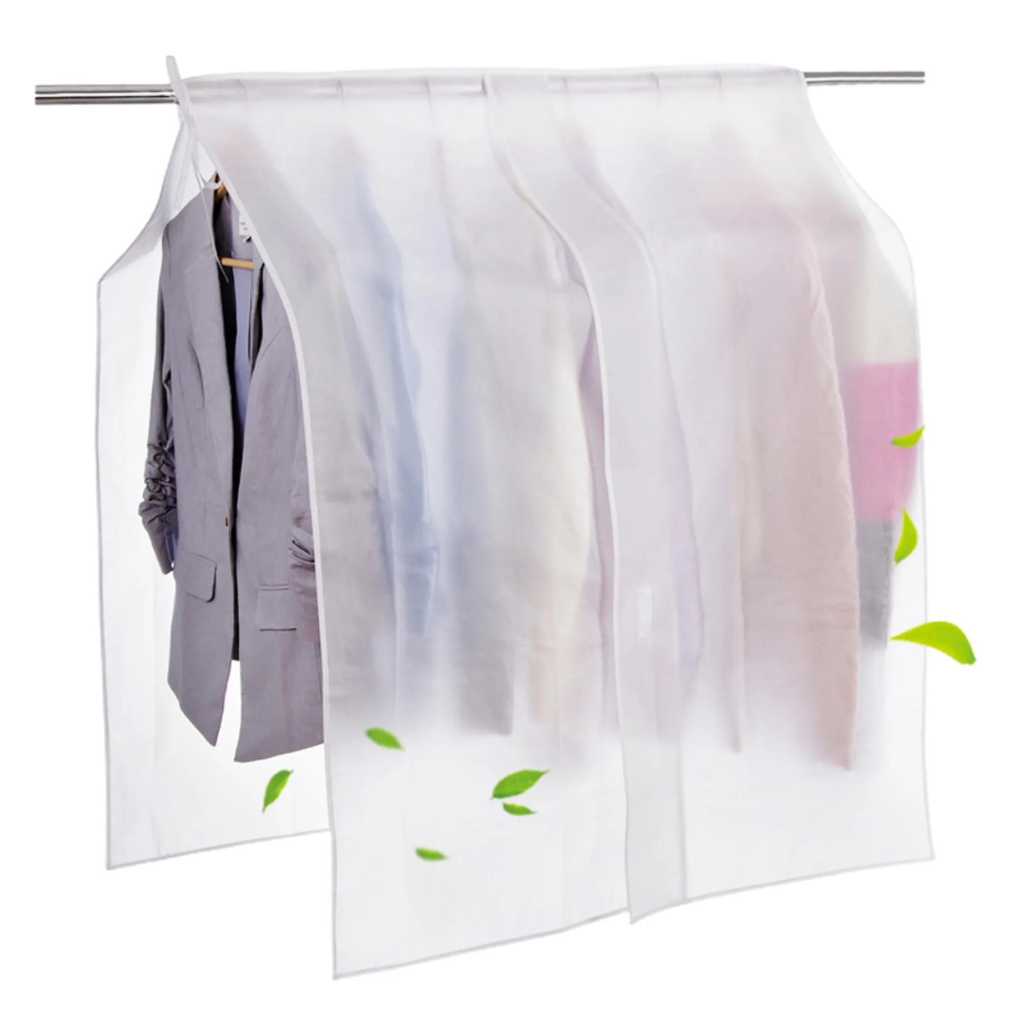Transparente Kleiderbügelhüllen, Für Anzüge, Mäntel, Kleider, Kleidung, Zum Organisieren Und Schützen Vor Staub, Für Zuhause Und Schlafzimmer, 4-teiliges Set, 150 X 110 Cm.