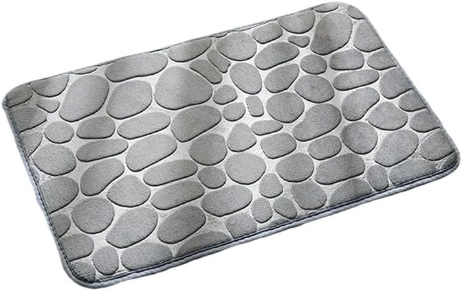 50 X 80 Cm Saugfähige Badematte, Rutschfest, Weiche Bodenmatte, Geeignet Für Schlafzimmer, Badezimmerboden, Duschmatte, Heimdekoration (hellgrau)
