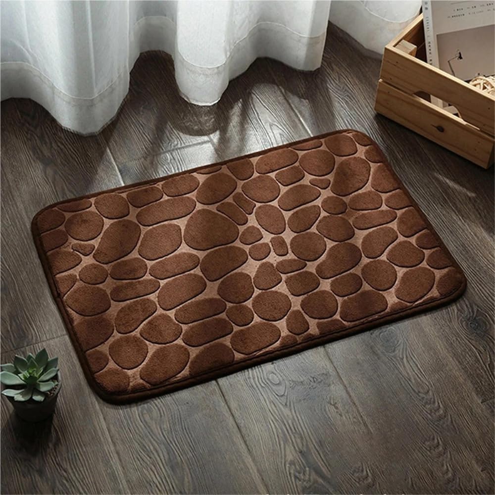 50 X 80 Cm Saugfähige Badezimmermatte, Rutschfest, Weiche Bodenmatte, Geeignet Für Schlafzimmer, Badezimmerboden, Duschmatte, Heimdekoration (kaffeefarbe)