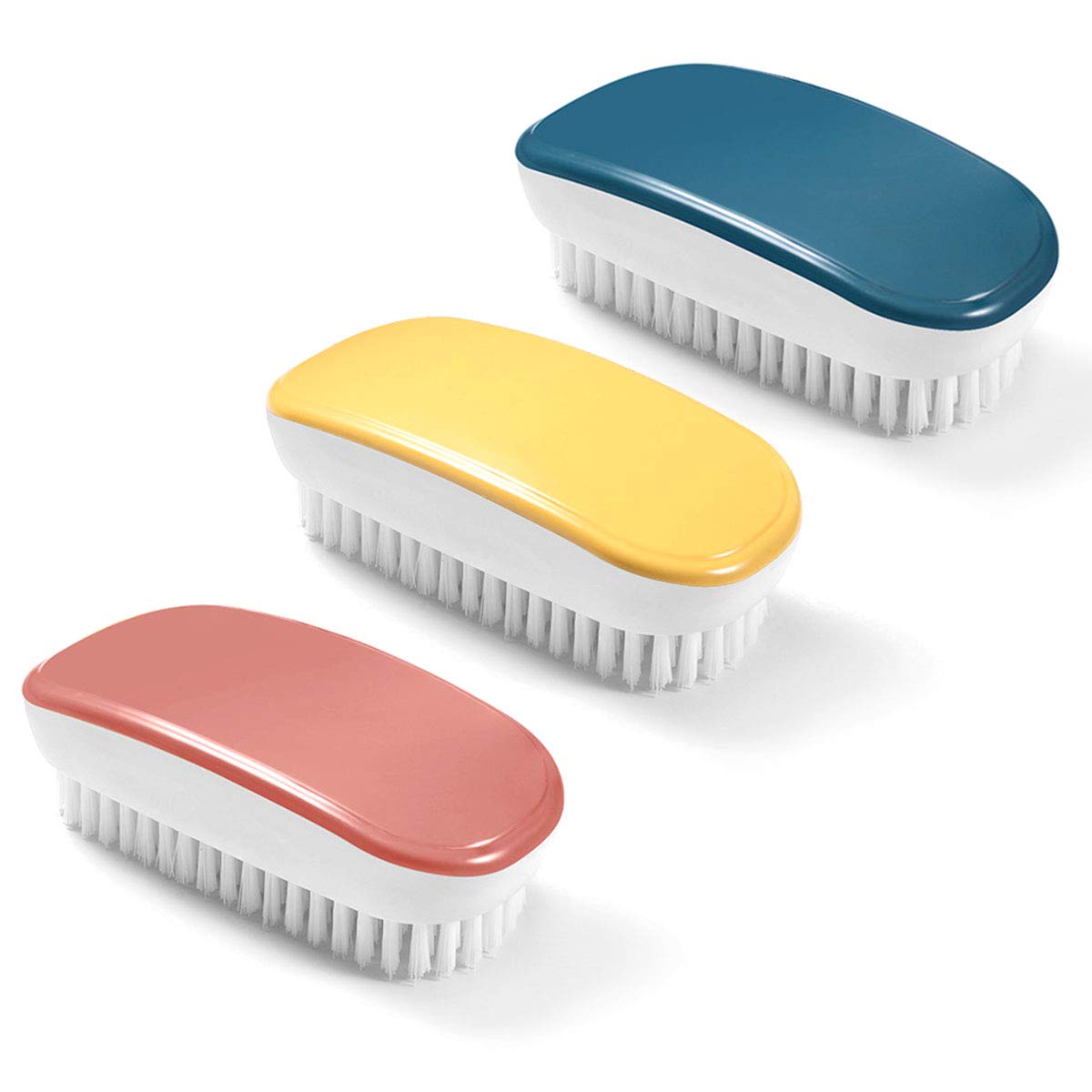 Waschbürste, Reinigungsbürste, 3 Farbige Handreinigungsbürsten Zum Reinigen Von Kleidung, Schuhen, Teppichen, Waschbecken Und Badewannen.
