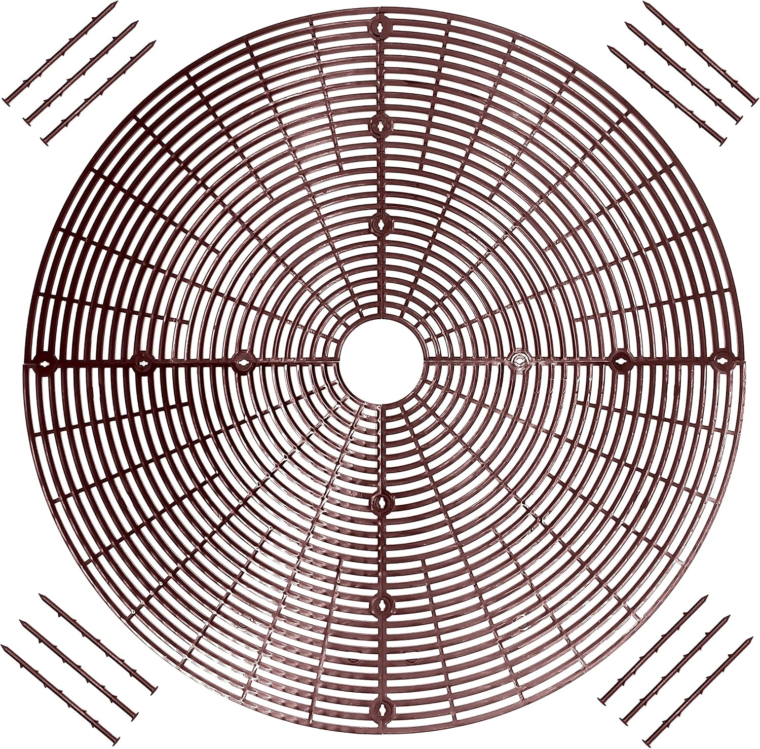 Blumentopf-schutzhüllen Aus Netzgewebe, Kindersicher, Schützen Kinder, Haustiere Und Pflanzen, Braun, 53 Cm (20,8 Zoll), 2er-pack