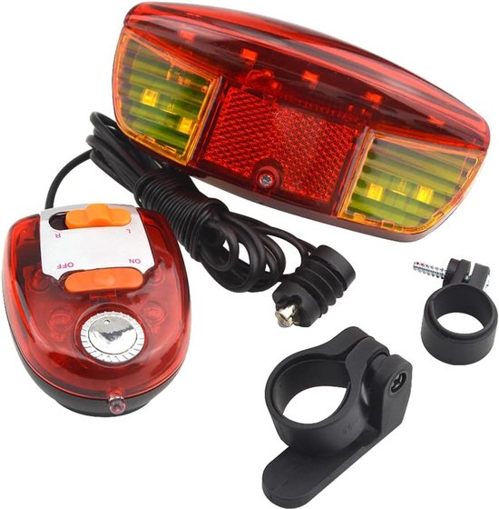 Multifunktionales Fahrradblinker- Und Rücklicht Mit Elektrischer Hupe Und Bremslicht, Geeignet Für Sicheres Fahren, Gehen Und Outdoor-aktivitäten.