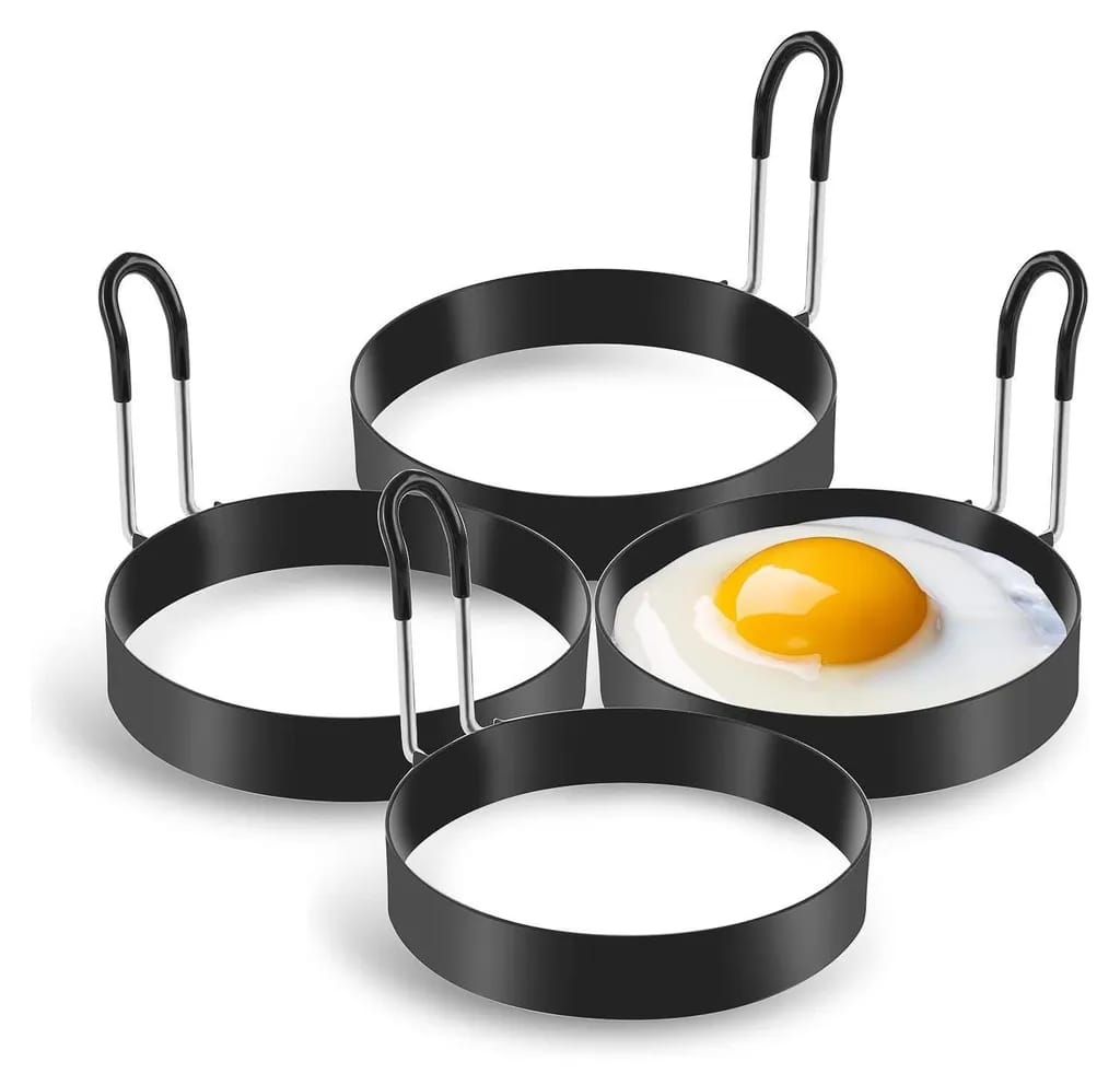 Omelettringe, 4-teiliges Set Aus Edelstahl-omelettringen, Eier- Und Omelettformen – 9 Cm