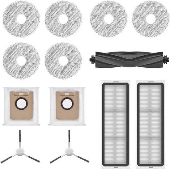 Ersatzteilset Für Den Dreame S10pro L10s Ultra S10 Saugroboter, Bestehend Aus Hauptbürste, Filter Und Seitenbürsten – Insgesamt 13 Teile.