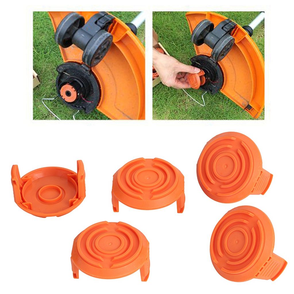 5-teiliges Set Ersatzspulenabdeckungen Für Rasenmäher, Passend Für Worx Wa0010 Rasenmäher.