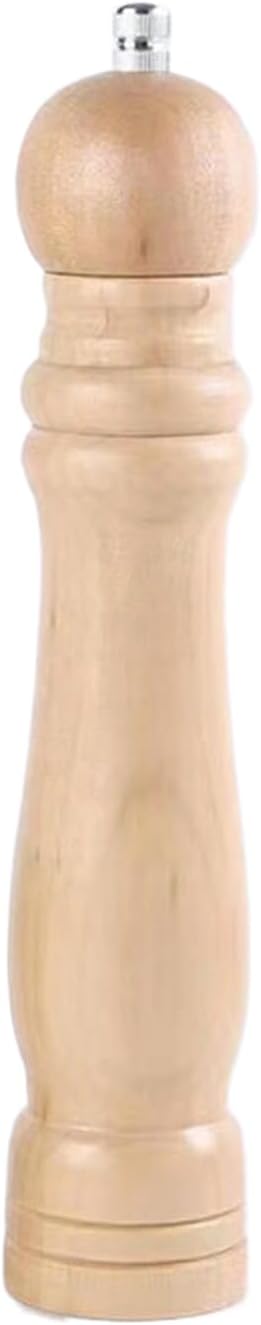 Manuelle Pfeffermühle Aus Holz, Mahlgrad Einstellbar, 25 Cm (10 Zoll), 2er-pack